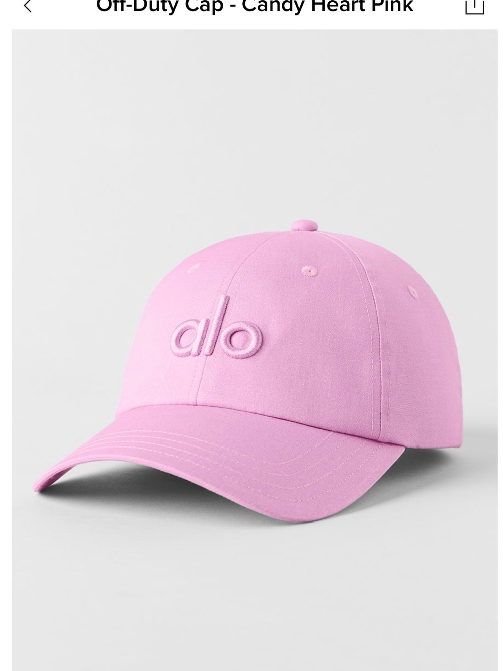 NWT ALO Yoga Off-Duty Cap - Candy Heart Pink